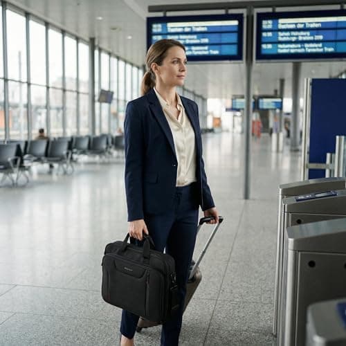 EMPSIGN Laptop Bag Briefcase for Men Women, 17.3 Inch Messenger Bag — view 3