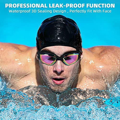 KCDMBUE Swim Goggles 2 Pack Anti Fog No Leaking for Adult Women Men — view 5