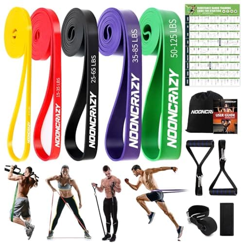 Resistance Bands Set, 5 Different Levels Pull Up Assistance Bands(8-125LB)