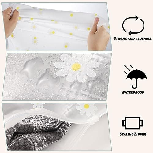 25 Pcs Reusable Ziplock Storage Bags 40 x 50 cm Travel Bags — view 4
