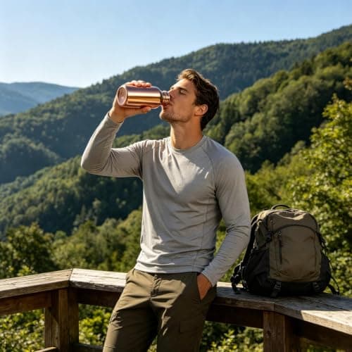 Sport Water Bottle 500ml Stainless Steel Portable Outdoor Drinkware — view 2
