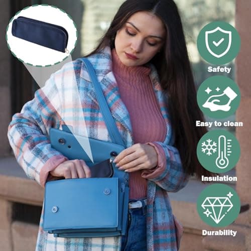 Pennle Insulin Cooler Travel Case, Small Portable Diabetic Insulated Bag — view 6