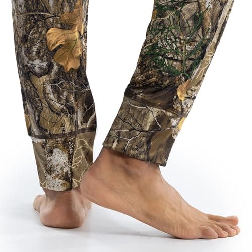 Realtree Men's Polyester Performance Baselayer Thermal Underwear Long Johns Bottom Base Layer Edge Camo, X-Large — view 3