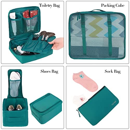 BAGAIL Packing Cubes for Suitcase 8 Set, Lightweight Luggage Packing Organizers Packing Cubes for Travel Accessories — view 3
