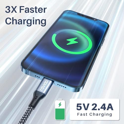 RAVIAD Short iPhone Charger Cable 15CM [MFi Certified] Lightning Cable — view 4