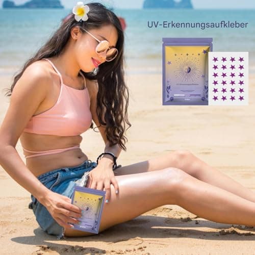 UV Stickers for Sunscreen Spf Sensing Face Sunblock Patches — view 2