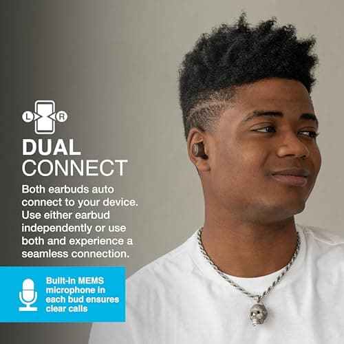 JLab Go Air Pop+ True Wireless Earbuds with Mic - Bluetooth, Tone 4625 — view 5