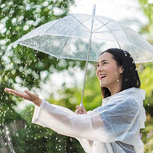 Bramble - Pack of 2 Clear Raincoats, Reusable EVA Hooded Ponchos for Adults, One-Size Rain Poncho for Festivals, Sports Events, Hiking — view 2