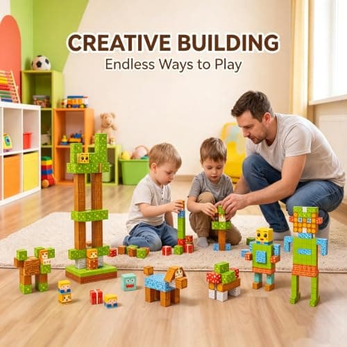 Magnetic Blocks 100PCS Building Block MINT Toys for Boys Girls Ages 3 4 5 6 — view 5