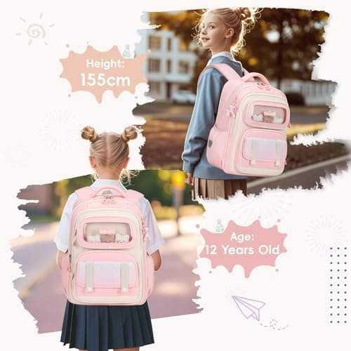 Tanou Girls Backpack Ergonomic School Bag Girl Children's Backpacks Cute — view 6