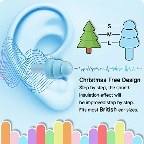 6Pairs Ear Plugs with Eye Mask Gift Set Multicoloured — view 2