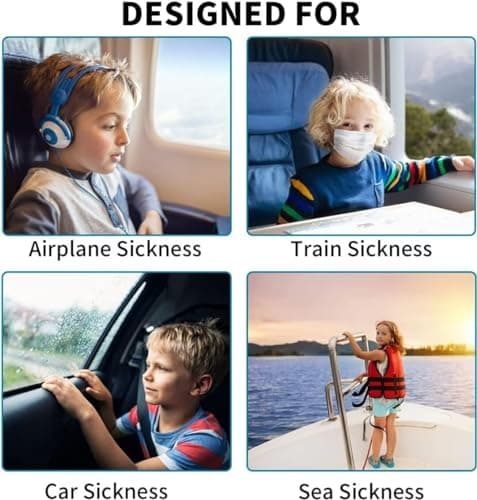 Original Natural Anti-Nausea Relief Wristbands, Travel Motion Sickness Bands for Kids — view 5