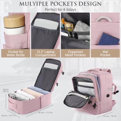 WOUIYO for Easyjet Cabin Bag 45x36x20 New Easyjet Underseat Cabin Bag — view 3