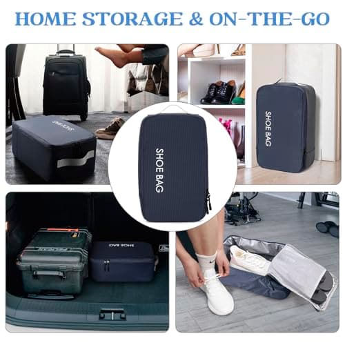 CANBOX Shoe Bag for Travel, Zippered Shoe Storage Organizer, Unisex — view 6