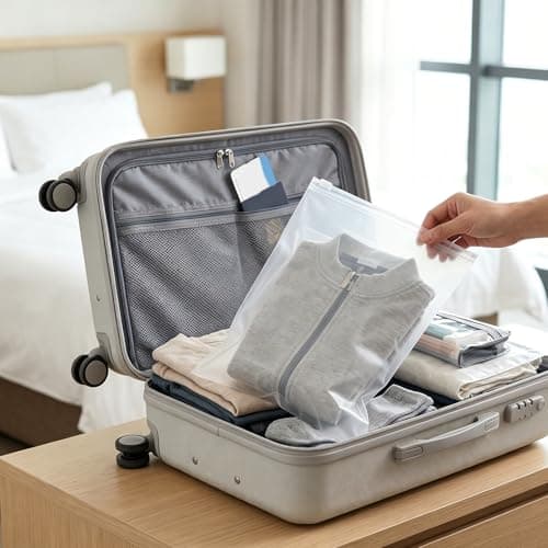 Shensuii Zip Lock Bags for Storage, 10Pcs White 30 X 40cm — view 5