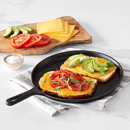 Amazon Basics Pre-Seasoned Cast Iron 5 Count Cookware Set, Black — view 5