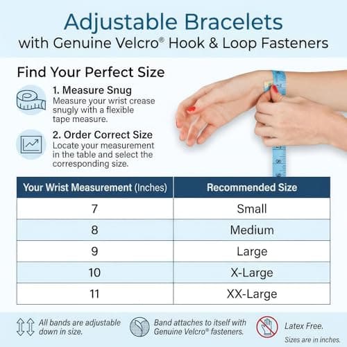 Anti-Nausea Bracelets for Motion Sickness, Stress Relief, and Wellness Support – Adjustable, Stylish, Handcrafted Design, XL 10, Nylon — view 6