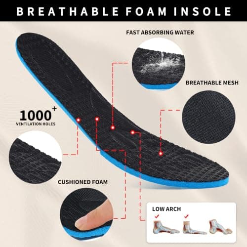 Womens Walking Trainers Orthopedic Walking Shoes Air Cushion Lightweight Walking Shoes Breathable Running Sneakers Rocker Sole Shoes Non Slip Sports Shoes Womens Gym Training Shoes Black — view 6