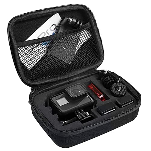 QIMEI-Shop Carrying Case Travel Protective Case Compatible with GoPro Hero 12/11/10/9/8/7/6/5 Osmo Action Camera and Accessories Black Modern — view 4