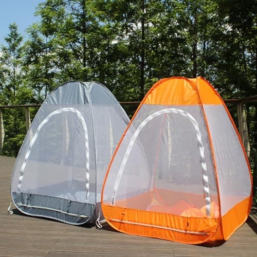 Risveglio Buddhist Meditation Tent, Portable Sit-in Shelter with Net for — view 2