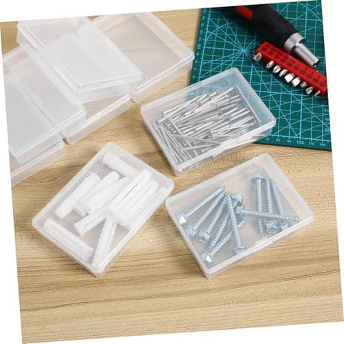 TOYZFRIENDY 8 Pcs Small Clear Plastic Storage Boxes Stackable Containers for Playing Cards Jewelry Beads Travel Trinket Organizer — view 5
