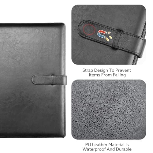 A4 Portfolio Folder with Ring Binder, Document Folder with Plastic Sleeves — view 4