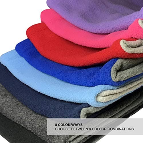 TOSKATOK® Childrens Kids Boys Girls Warm Winter Reversible Soft Fleece Snood Neckwarmer Scarf-NAVY — view 2