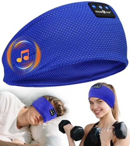 MUSICOZY Sleep Headphones Headband for Side Sleepers Cool & Breathable Mesh
