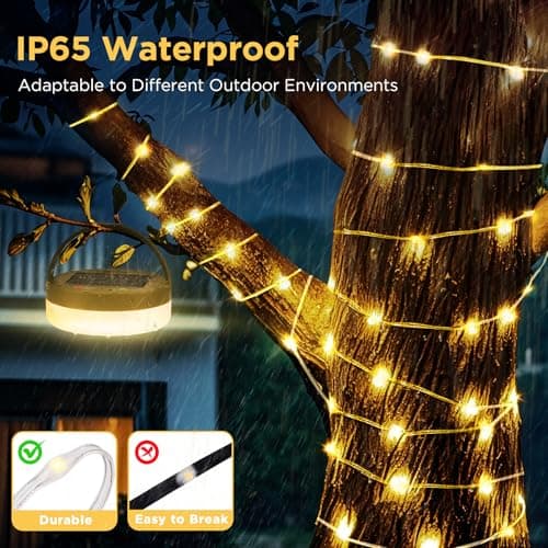 Famgoods Solar Camping Lights,10m Solar &USB Rechargeable — view 5