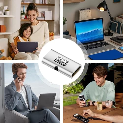 USB C Coupler 240w Extender Connector — view 4
