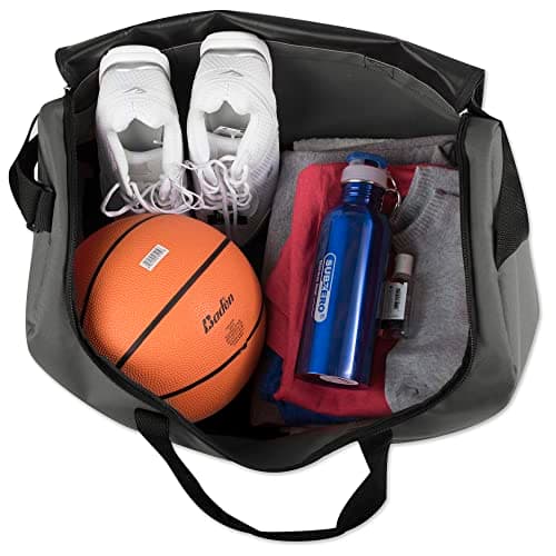 20 Inch, 40 Liter Duffel Bag for Men, Women, Teens – Travel Weekender Overnight Carry-on Shoulder Duffel Tote Bag (Grey) — view 3