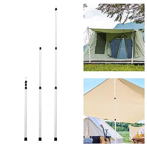 Shoze 2Pcs Poles Camping Poles Telescoping Tent Poles Aluminum 90-230CM — view 4