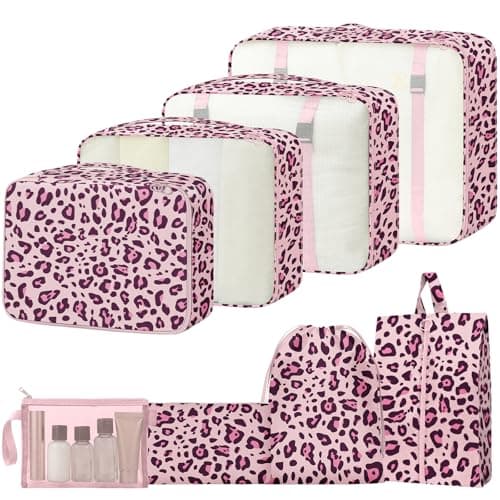 MOFELON 8PCS Packing Cubes for Suitcase, Travel Luggage Organisers for Backpack, Waterproof Suitcase Organiser Bags, Travel Essentials Accessories