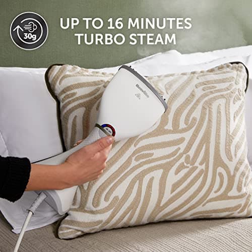 Breville EliteTEMP Handheld Garment Steamer | Horizontal & Vertical Clothes Steamer for Home & Travel | 1500W | Fast Heat Up | White & Gold — view 4