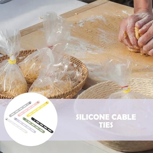 Silicone Cable Straps 20 Pieces High Elasticity Reusable Wire Organizer — view 2