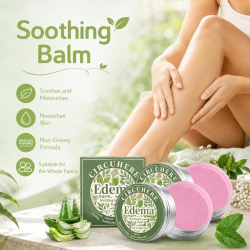 Miracle Balm, Soothing Balm for Legs, Var-icose V-eins Cream with Peppermint & Green Tea, Body Cream to Swelling in Feet and Legs, Natural Ingredients Vegan Skincare (1PCS) — view 5