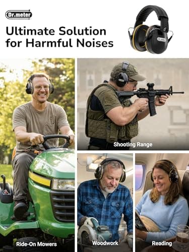 Dr.meter Ear Defenders Adults SNR 31dB, Adjustable & Comfortable — view 4