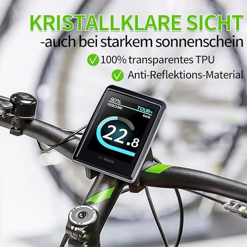 i-LEFANTE Pack of 2 for Bosch Kiox 500 (BHU3700) Display Protective Case with Neoprene Case, E-Bike Screen Protector, Transparent and Waterproof, Shock and Scratch Protection (Set of 2 with Neoprene — view 3