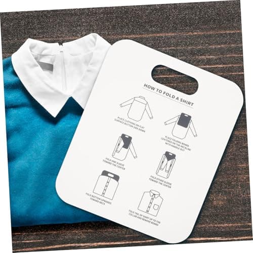 Baluue 2pcs Folding Board for Shirt Packing Garment Support Board Convenient Clothes Folder for Travel Laundry — view 4