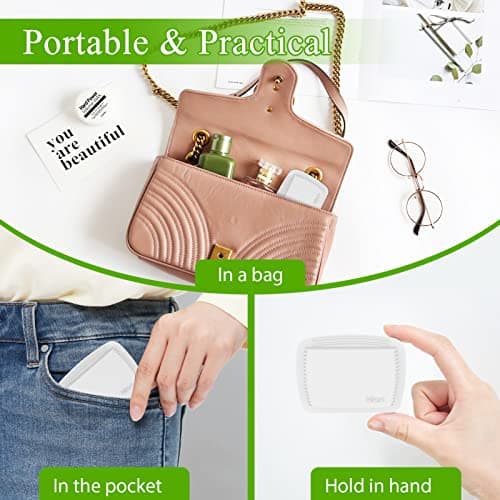 Small Pill Case Reusable Pocket Pill Case Portable Open Pill Pouch Silicone Small Pill Box for Organizing Medication, Pills, Vitamins, and Tablets for Travel (White) — view 5