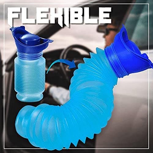 Pocket Toilet Emergency Urinal Shrinkable Portable Unisex Mobile Potty Pee Urine Bottle for Camping Travel Traffic Jam and Queuing — view 2