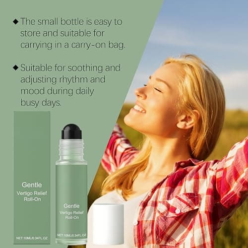 Vertigo Ease Roll On - Peppermint Oil for Vertigo Relief and Daily Care - Dizziness Relief Anti Nausea - Portable Vertigo Relief Easy to Apply — view 5