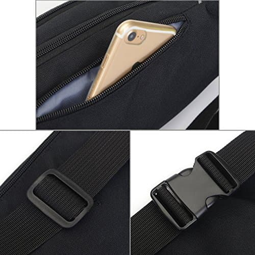 Waterproof Bum Bag Waist Fanny Packs Travel Hiking Outdoor Sport Money Hip Bag Pouch Pack Holiday Running Belt (BlackⅠ) — view 3
