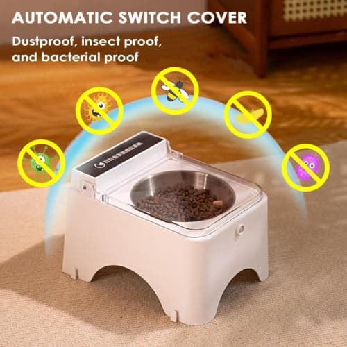 Smart Pet Feeder with Lid – Sensor-Activated Automatic Cat Food Bowl — view 5