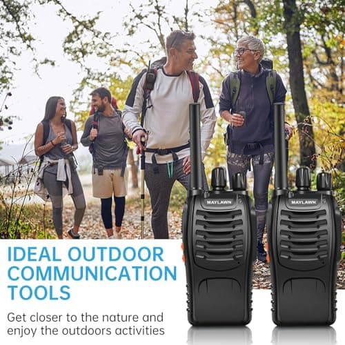 Maylawn Walkie Talkies Long Range Pack of 2, Two Way Radios for Adults — view 5