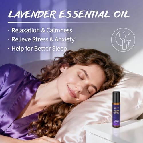 Lavender Sleep Set, Sweet Dream Sleep Gift - Sleep Spray, Magnesium Cream, Essential Oil, Epsom Salt, Eye Mask, Natural Lavender Essential Oil, Bath Kit, SPA Kit, Birthday Gift, Valentine's Day Gifts — view 6