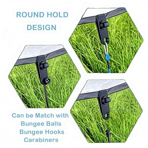Langaelex 12 Pack Heavy Duty Tarp Clips for Tent Awning Canopy — view 4