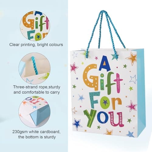 Small Gift Bag for Presents with Tissue Paper for Boys Birthday — view 3