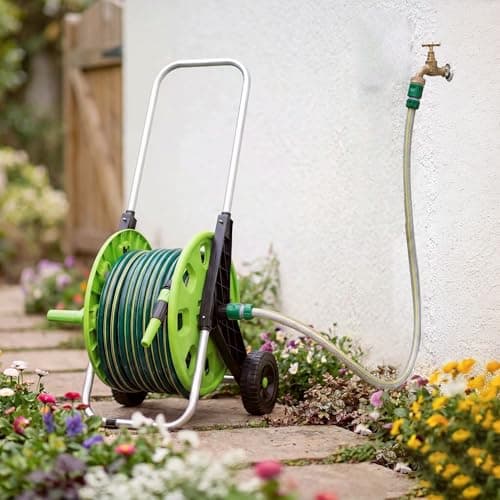1.5m Short Hose Pipe ø 11 mm (1/2") | Universal Connection Kit | Small Hosepipe Including 3/4'' Male Threaded | 2 in 1 Tap Adapter | Fitting Kit for Garden Hose Reel Cart — view 3
