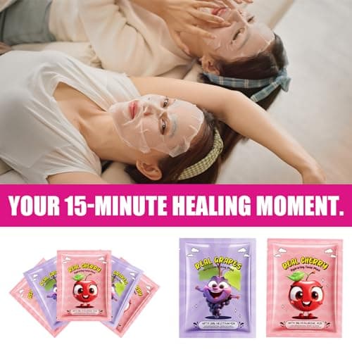 Kids Pamper Sets for Girls - 40 Piece Sleepover Party Supplies for Girls with Facial Masks, Eye Patches, Hand Cream, Lip Balm & Foot Bath Bombs, Pamper Party Gift Set for Birthday Spa Nights (Pink) — view 4